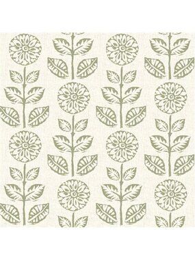 Green Floral Peel Stick Wallpaper Vintage Vinyl Removable Contact Paper Roll